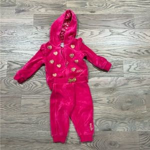 Baby girl juicy couture track suit